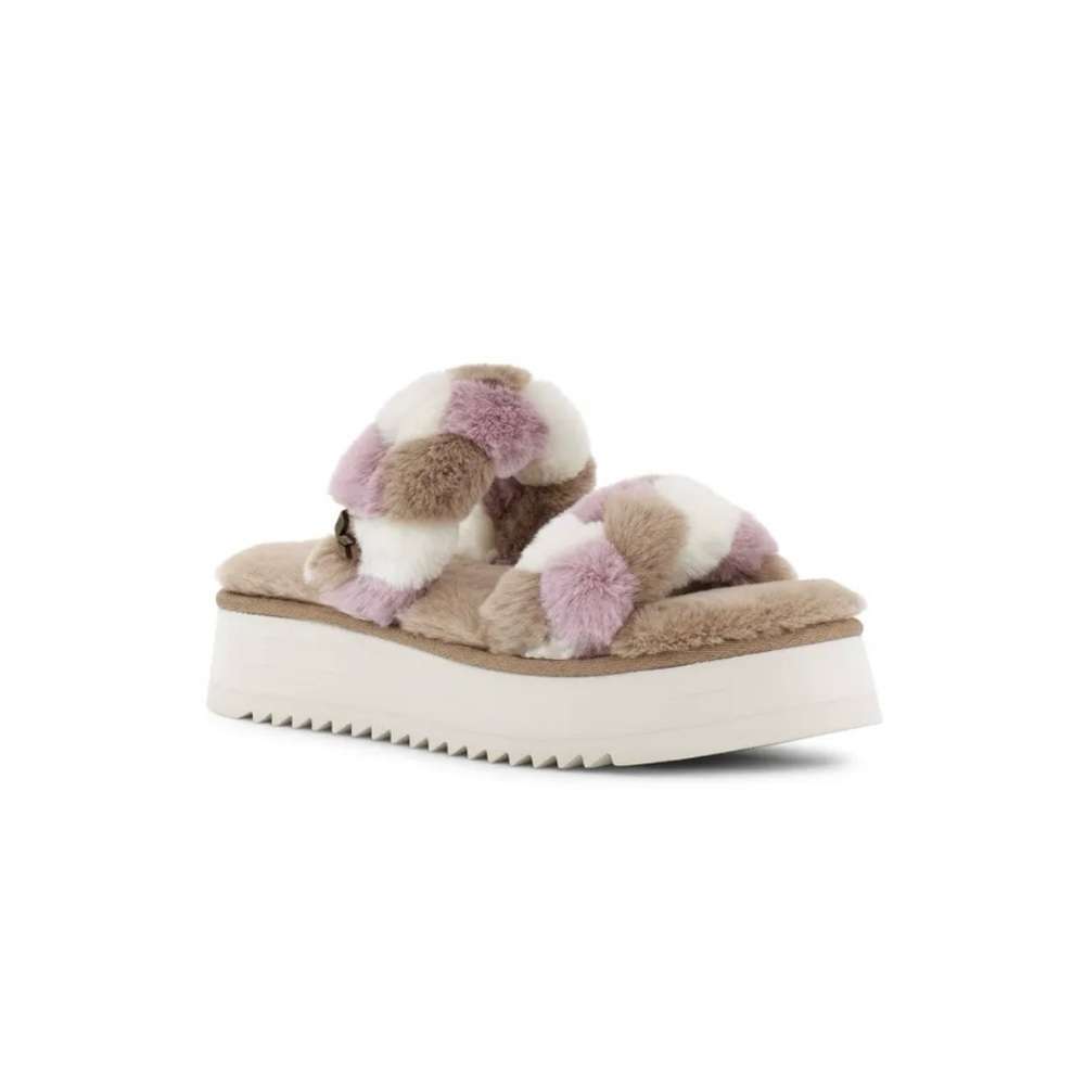KOOLABURRA BY UGG | WOMENS YA-BABY SLIDE SANDAL SLIPPERS SIZE 8 FAUX FUR